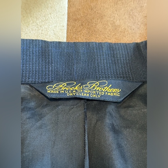 Men’s 44L Brooks Brothers blazer immaculate fine blue check Italian - Picture 5 of 6